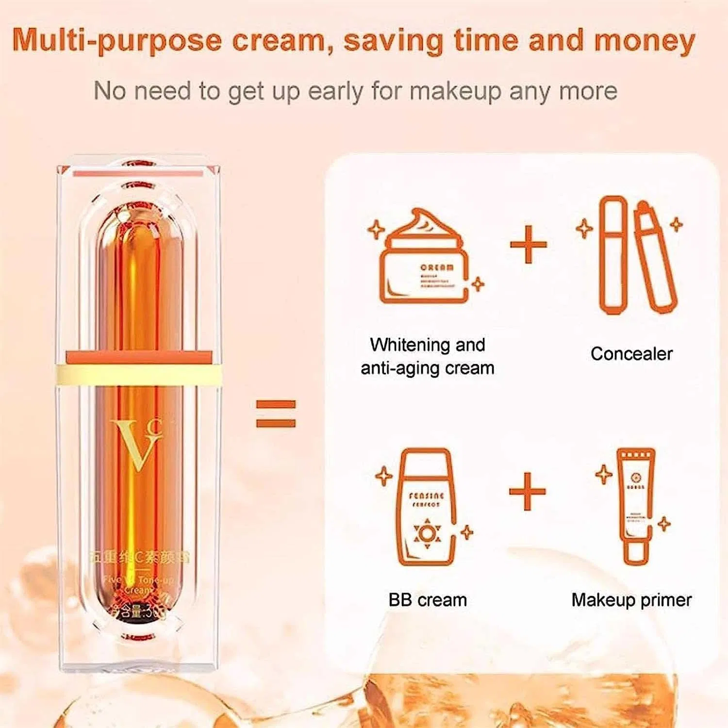 Консилер-основа Vitamin C 5 in 1 Tone Up Cream, 30 г, 4 шт. — фото 3