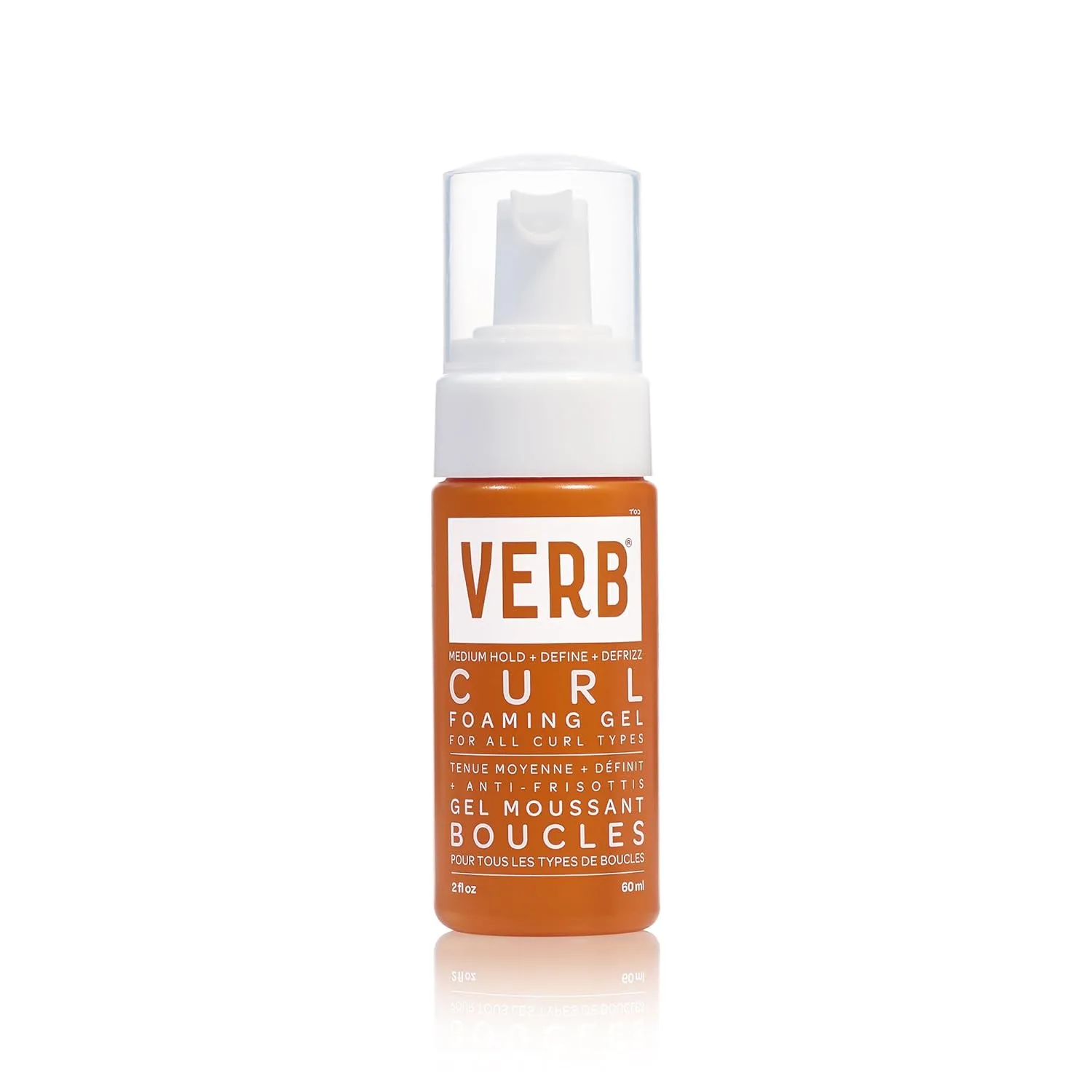 VERB Curl Foaming Gel - пенка для укладки против пушистости, для волн, локонов и кудрей, фиксирует и подчеркивает, средняя фиксация, веганская, без парабенов и вредных сульфатов 59 мл (1 шт.)