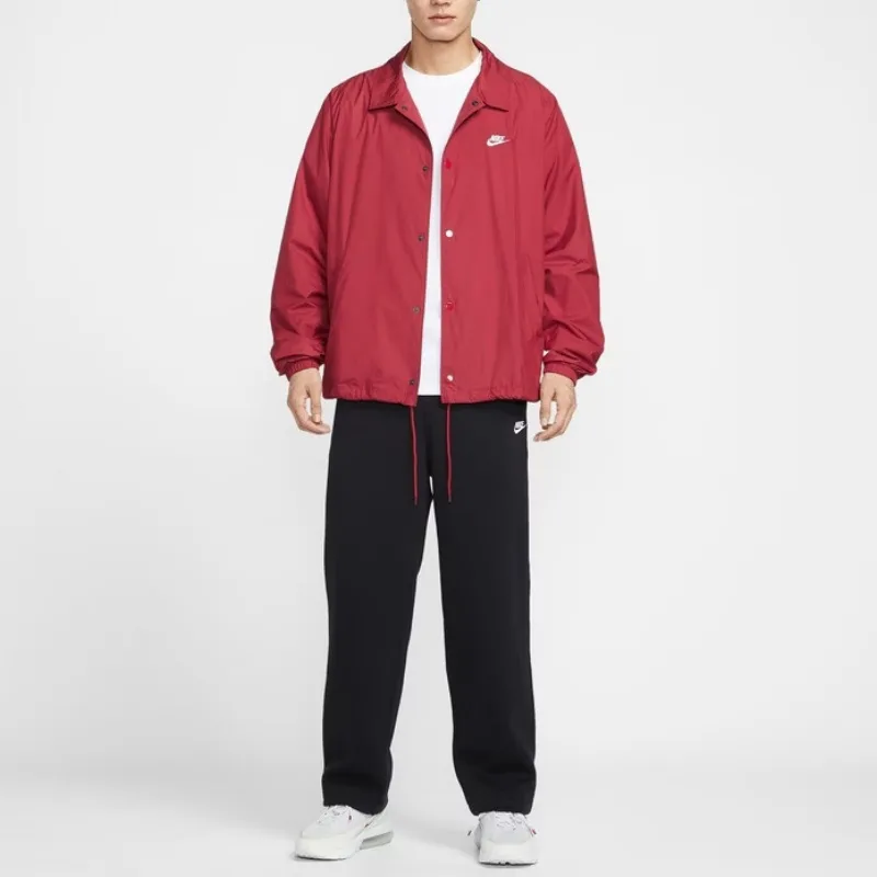 Nike Клубная куртка мужская 613 Dark Team Red/White Lapel Moderate Instructor — фото 3