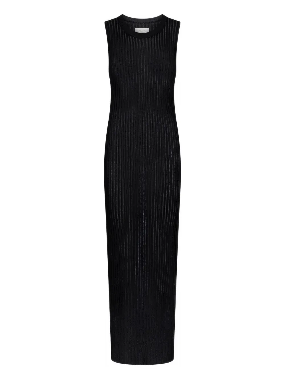 

Полупрозрачное платье макси Icaria в рубчик Loulou De Saison, черный