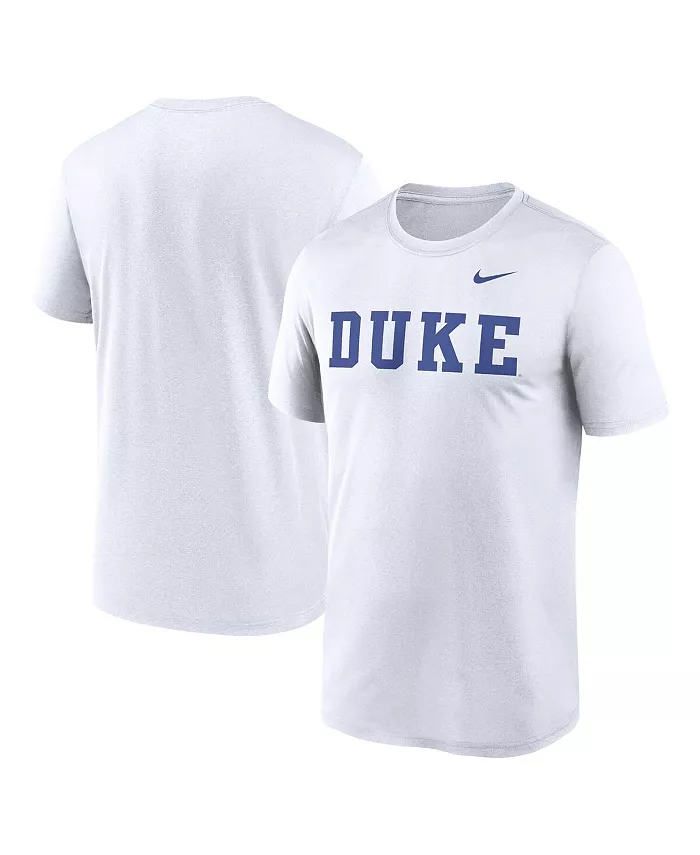 

Мужская белая футболка Duke Blue Devils Primetime Legend Wordmark Nike