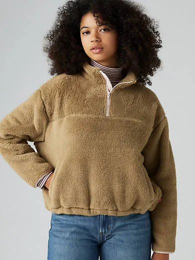 

Толстовка Canyon на молнии 1/4 Levi's, коричневый