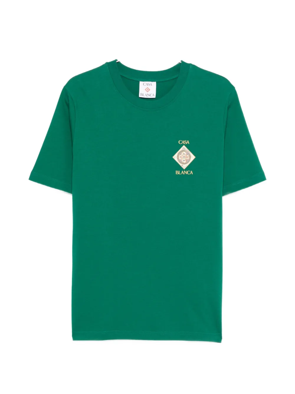 

Футболка с принтом логотипа Casablanca, зеленый