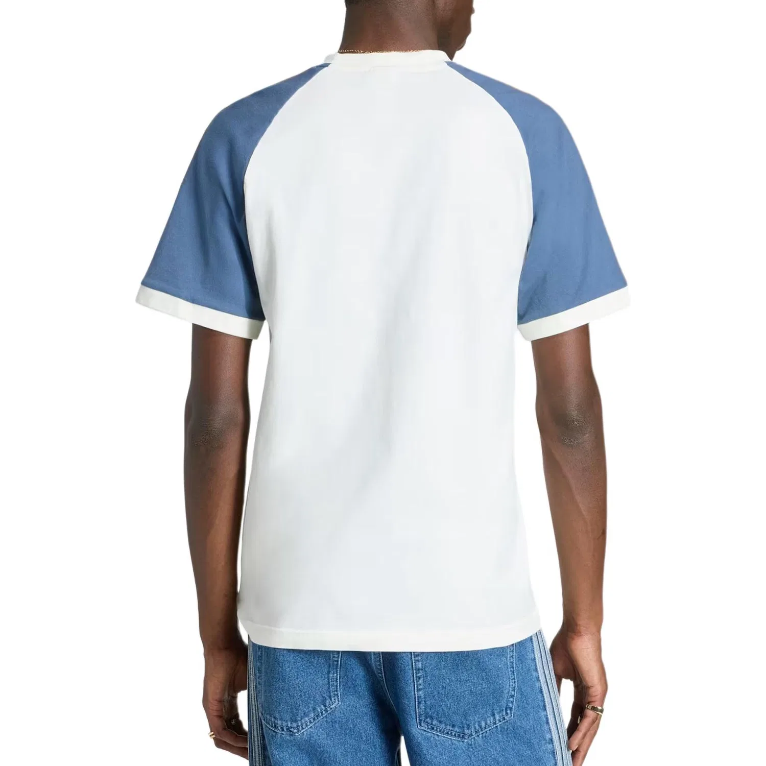 Футболка повседневная Adidas Originals Washed T-Shirt темно-синяя — фото 4