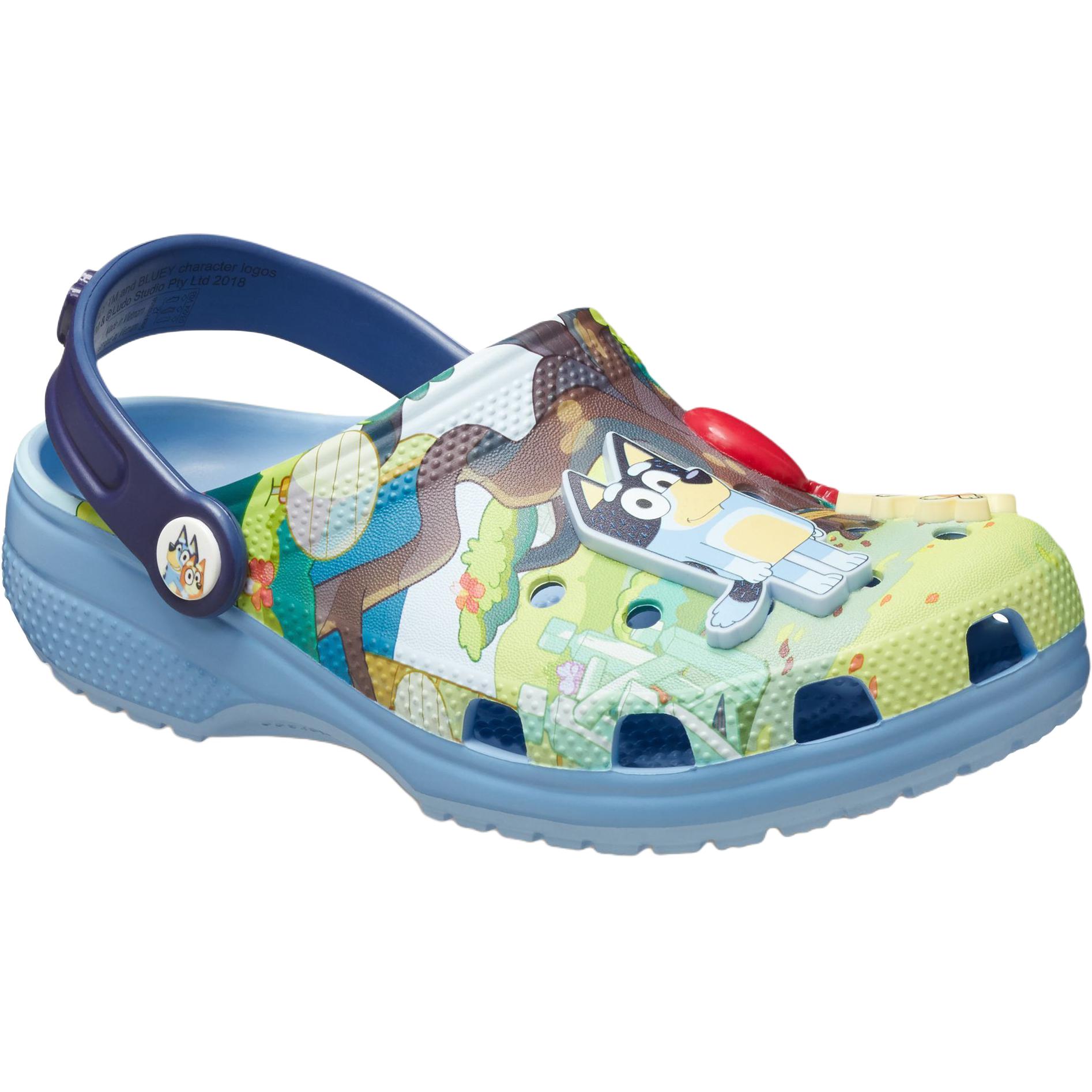 Классические водонепроницаемые низкие детские сандалии Clog Kids' Crocs, синий — фото 3