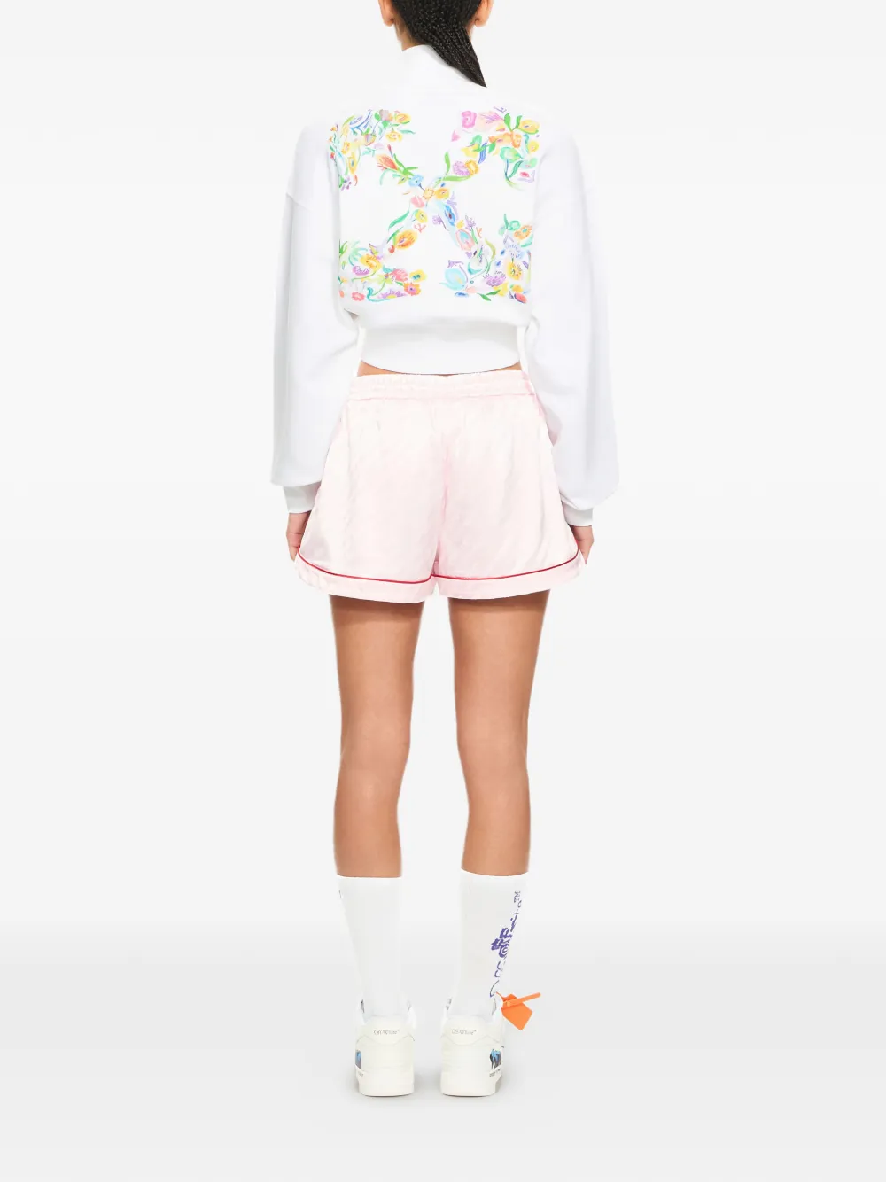 Толстовка Arrow Glowing Flower Off-White, розовый — фото 3