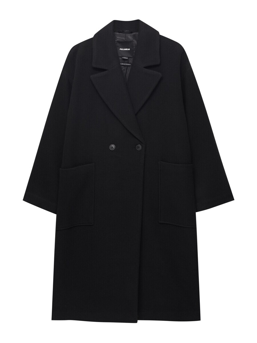 

Межсезонное пальто Pull&Bear Between-Seasons Coat, черный