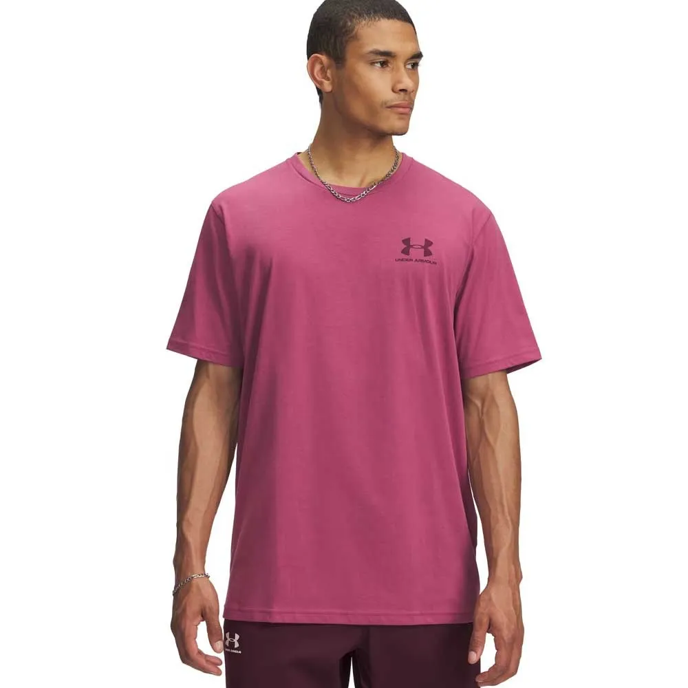 

Футболка Under Armour Sportstyle Left Chest, розовый