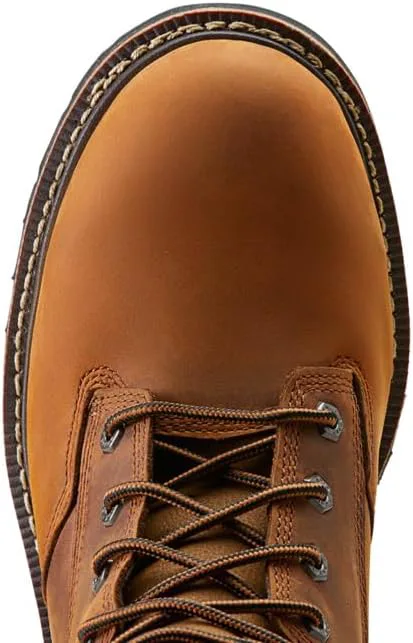 Мужские рабочие ботинки ARIAT Logger Shock Shield водонепроницаемые, коричневый — фото 3