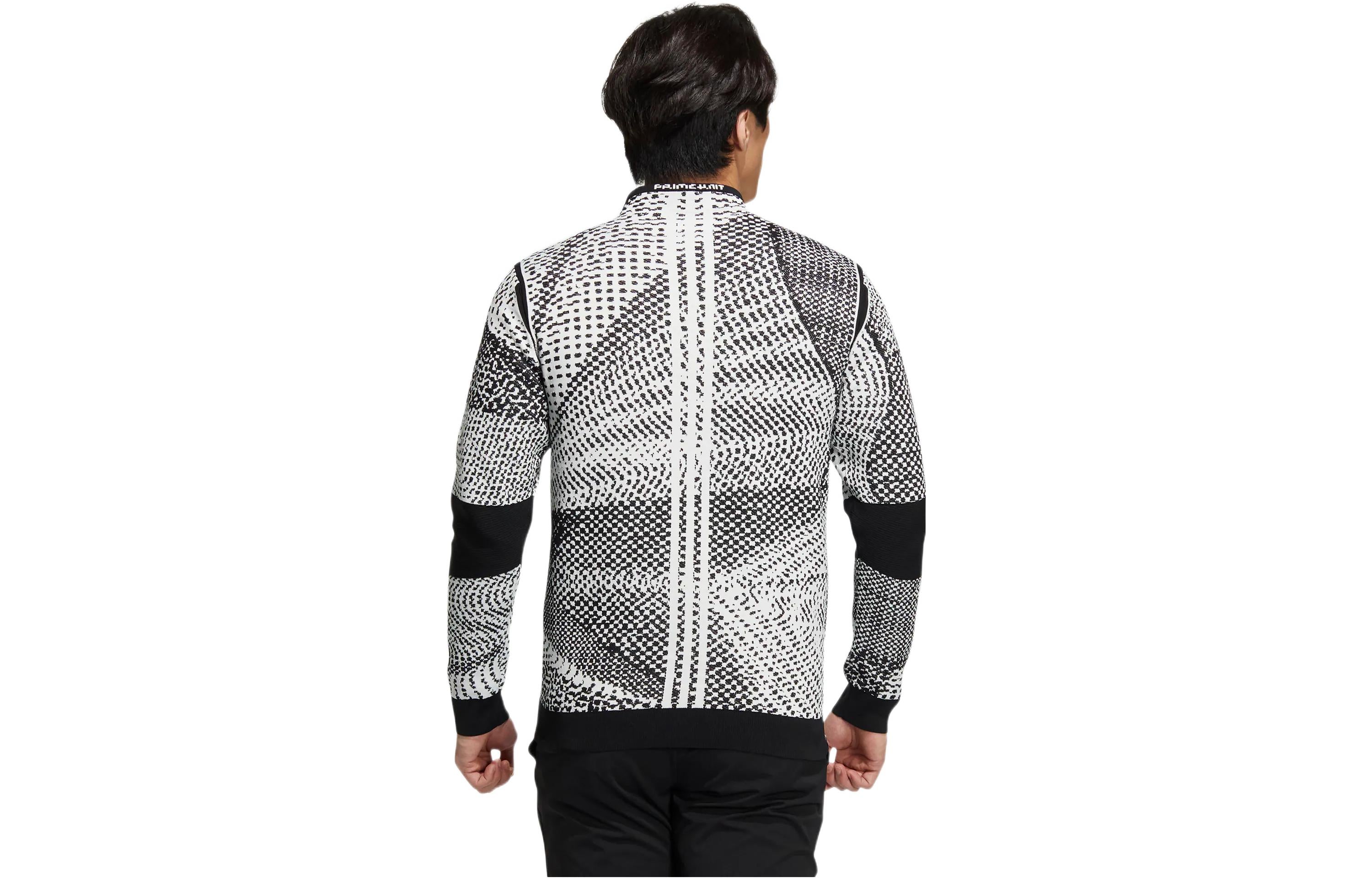 Толстовка Men's adidas Pk Gradation Po Slim Fit Half Turtleneck Back Stripe Pullover Long Sleeves Knitwear Gray — фото 2