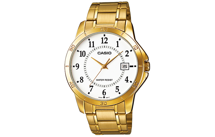 

CASIO Мужские белые часы стандартной серии MTP-V004G-7B