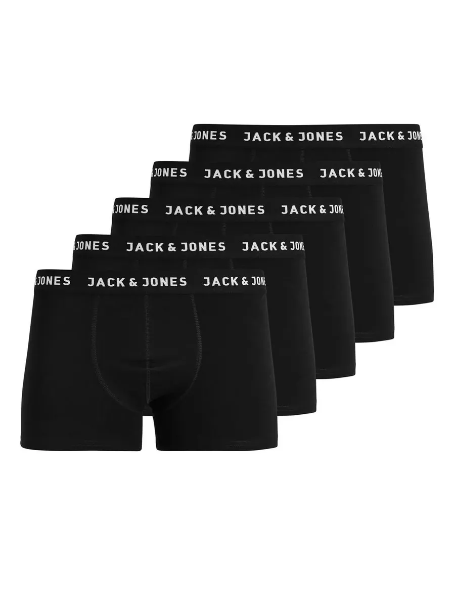 

Детские боксеры Jack & Jones "JACHUEY TRUNKS 5 PACK NOOS JNR" (упаковка, 5 шт.) Jack & Jones Junior, цвет Black Pack