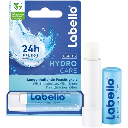 

Labello Бальзам для губ Hydro Care с SPF 15 для 24-часового увлажнения 4,8 г