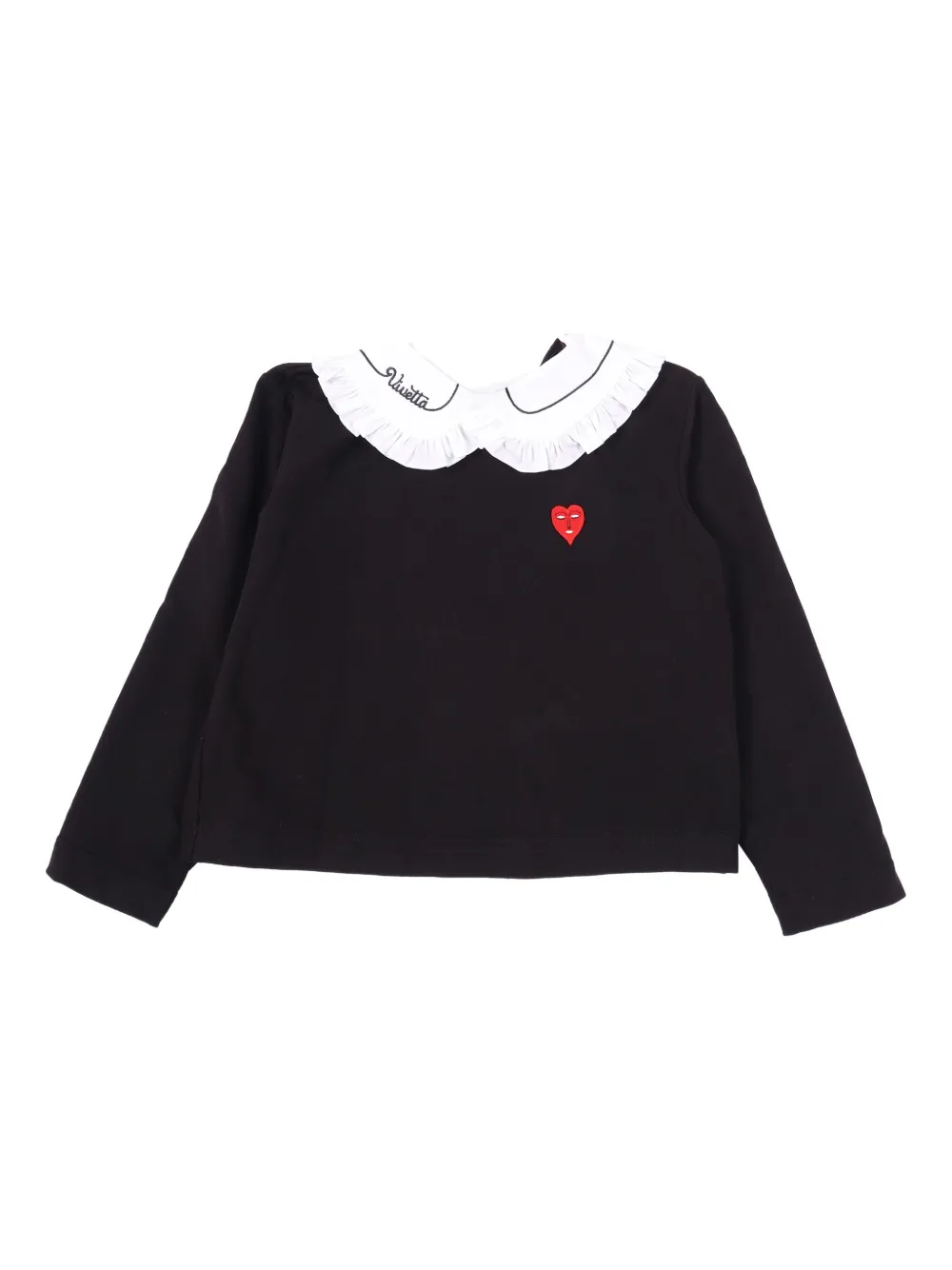 

Поло с сердечком Vivetta, черный