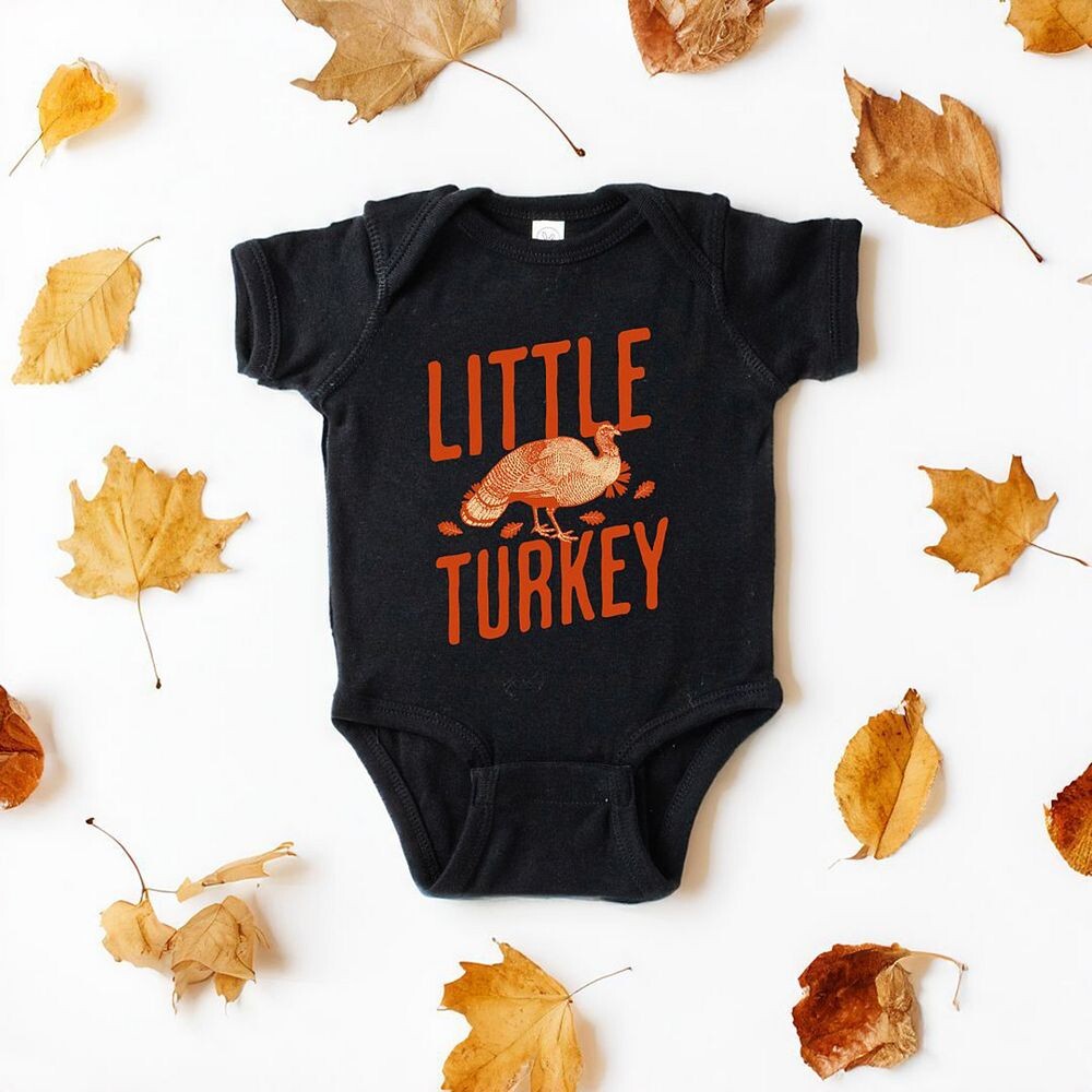 Оранжевое детское боди Little Turkey The Juniper Shop, цвет Natural — фото 2