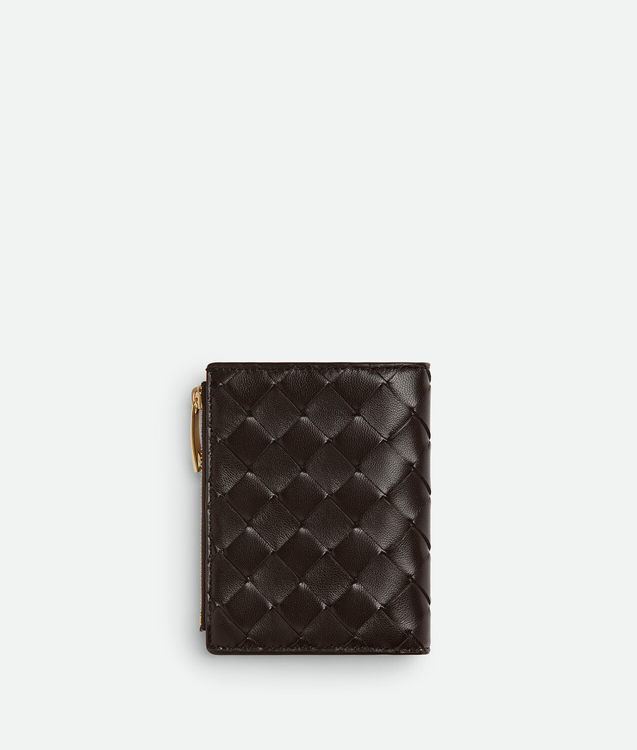 Intrecciato small bi-fold wallet BOTTEGA VENETA, фондан — фото 3