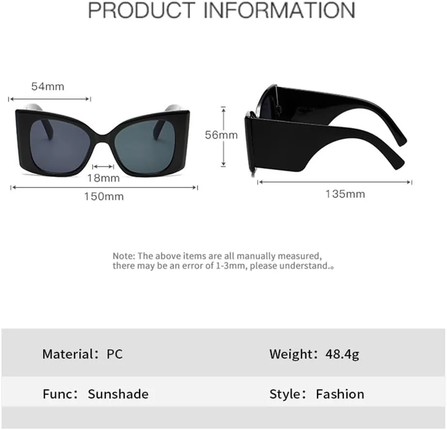

Панк-солнцезащитные очки с широкими дужками для женщин, модные очки UV400, мужские панк-винтажные солнцезащитные очки UV400 для женщин TVTBBVV, Champagne