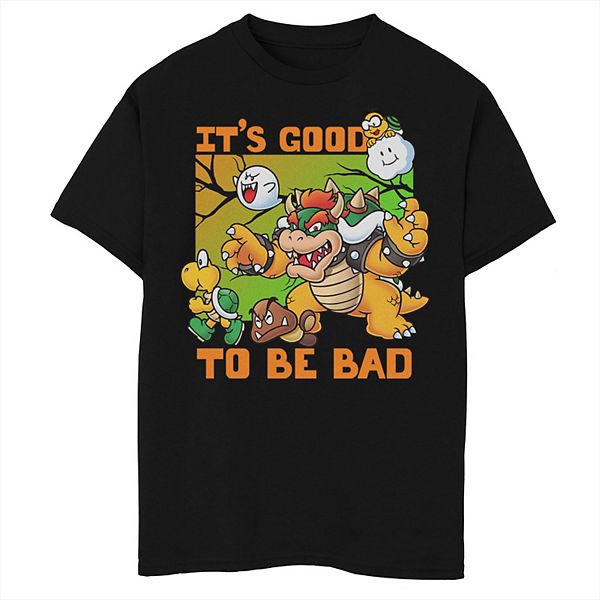 

Футболка с принтом Boys Nintendo Super Mario Halloween Bowser It's Good to Be Bad Licensed Character