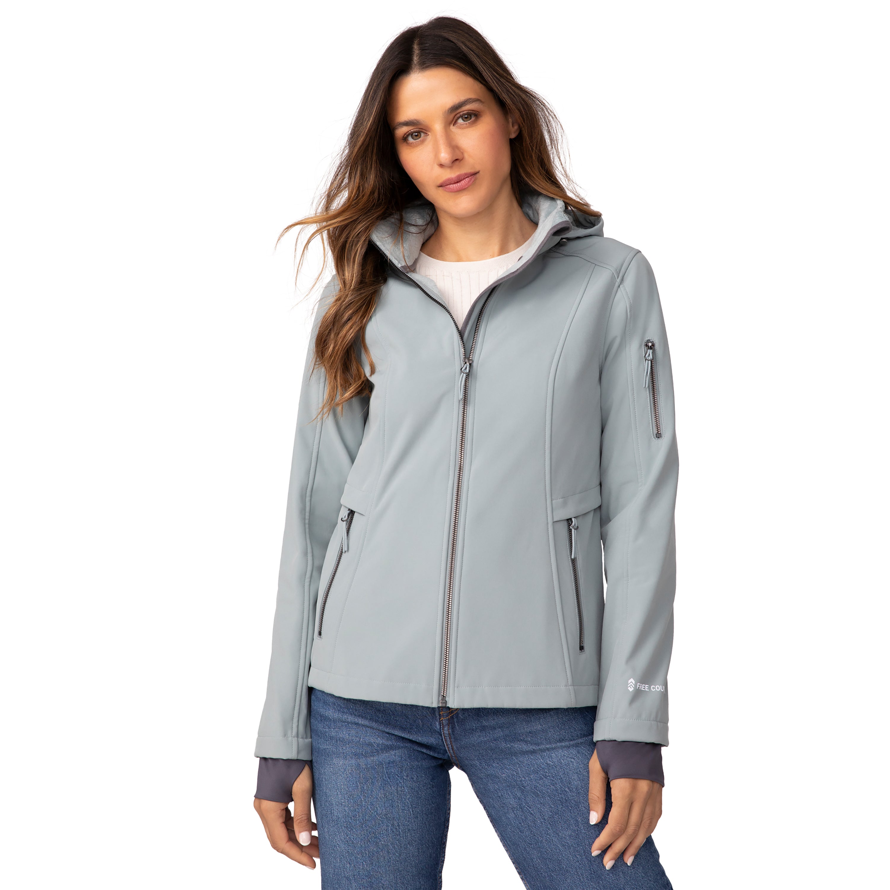 

Куртка Free Country Aeris II Super Softshell для женщин, цвет willow