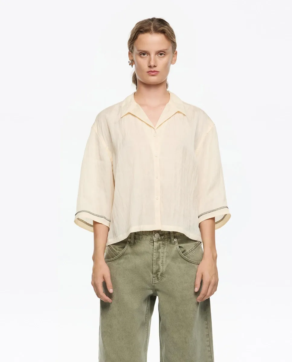 

Женская блузка с регулируемыми проймами Bimba y Lola, бежевый