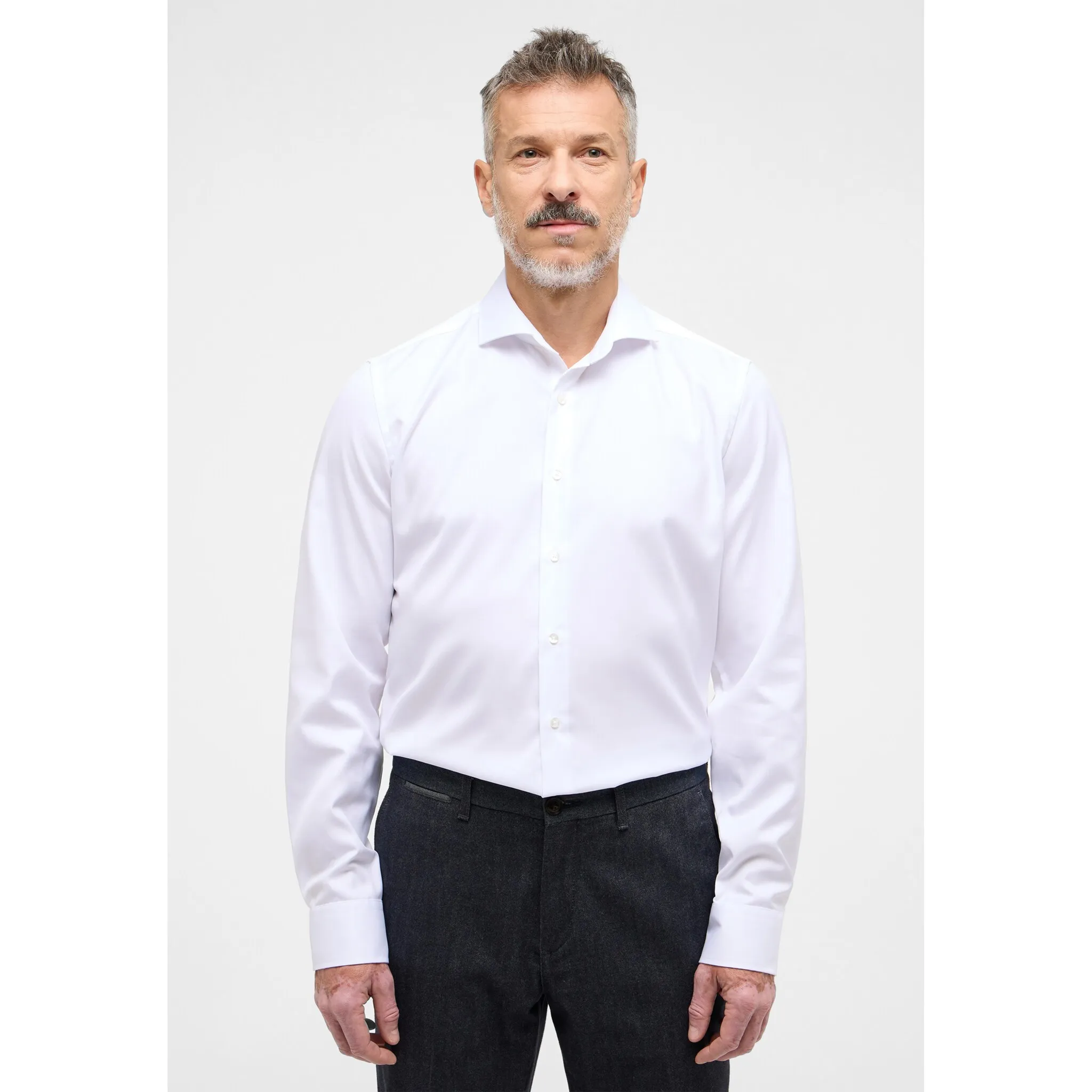 

Рубашка Eterna с длинными рукавами "SLIM FIT", белый
