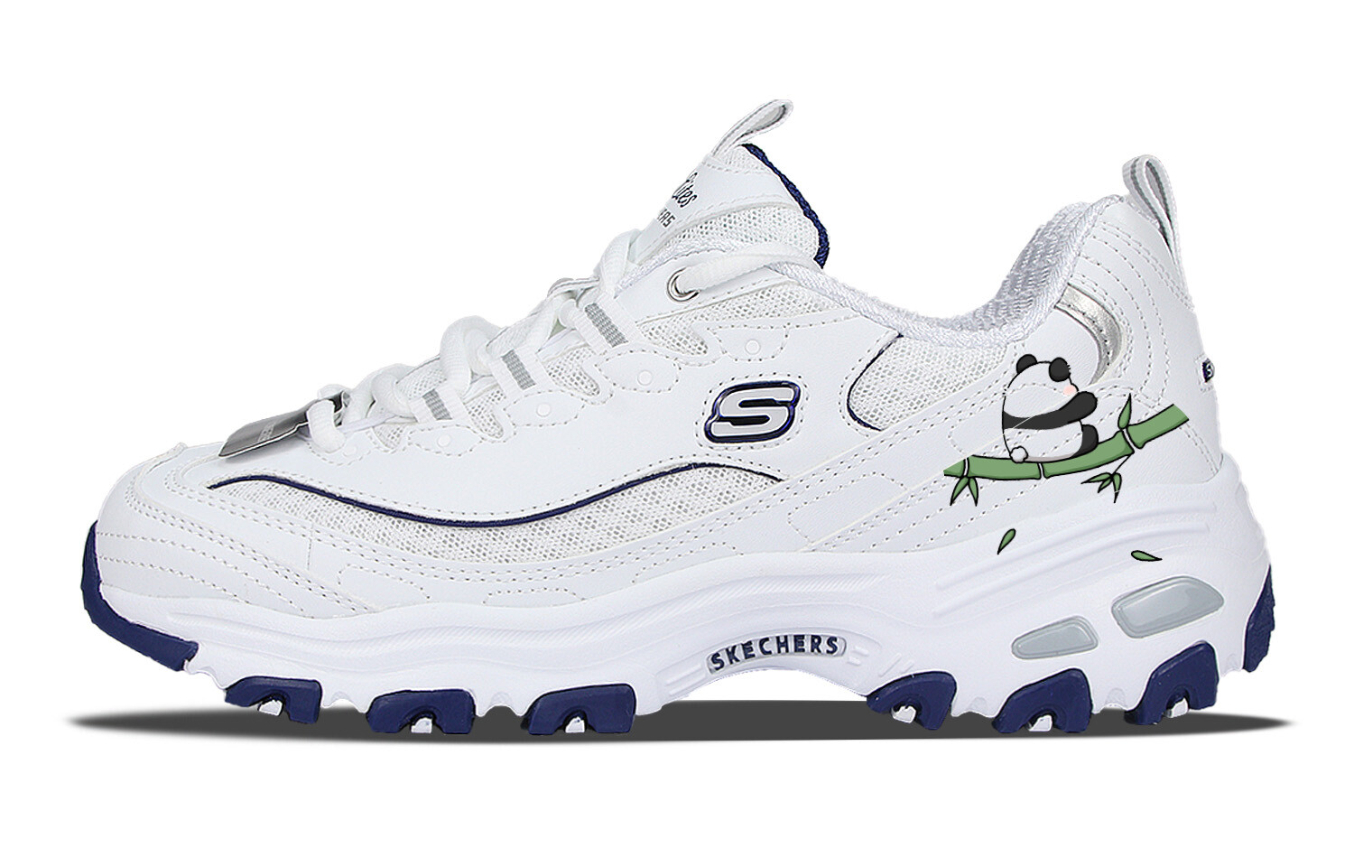 

Кроссовки Skechers D"Lites 1.0 Chunky Sneakers Women's Low-top Green, белый