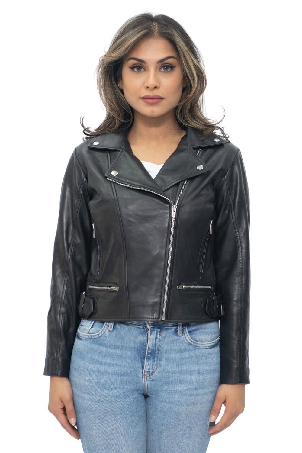 

Кожаная косуха-Стокгольм Infinity Leather, черный