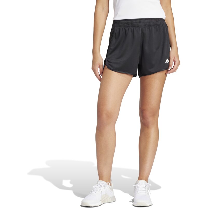 Шорты Pacer Essentials трикотажные с высокой посадкой (длина 5 золь) Adidas, черный — фото 2