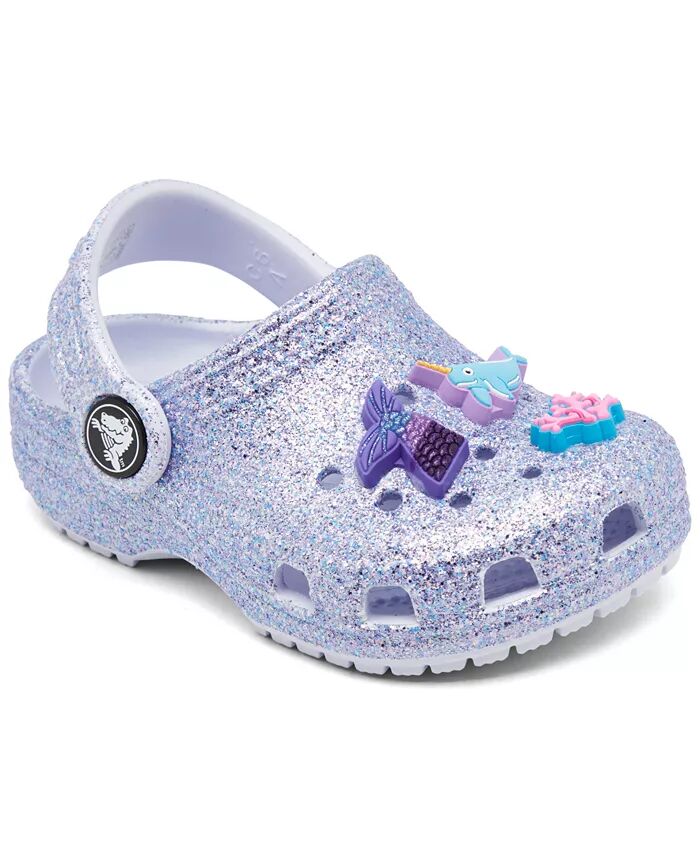 

Сабо для девочек Glitter Sea Classic от Finish Line Crocs, синий