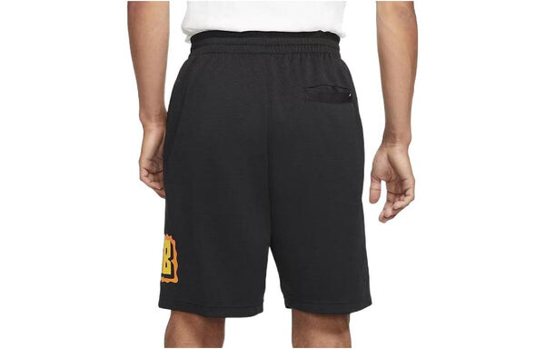 Шорты men's minimalistic alphabet printing casual loose sports shorts black Nike, мультиколор — фото 2