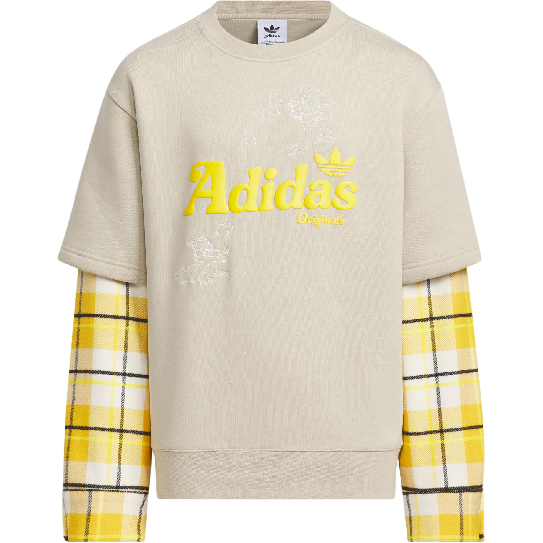 Детская толстовка Adidas Originals, желтый — фото 3