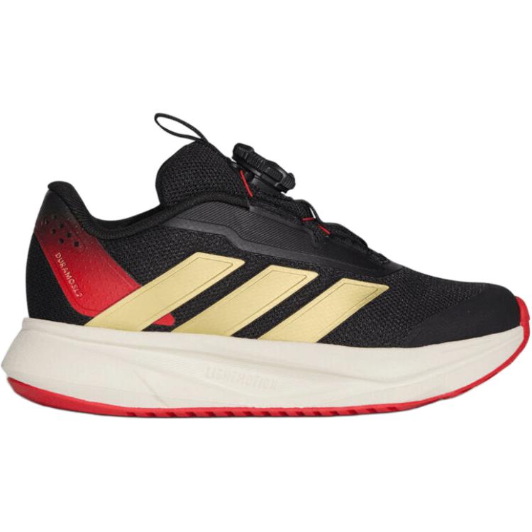 Adidas DURAMO Low top Беговые Кроссовки Black Gold Red для детей — фото 3