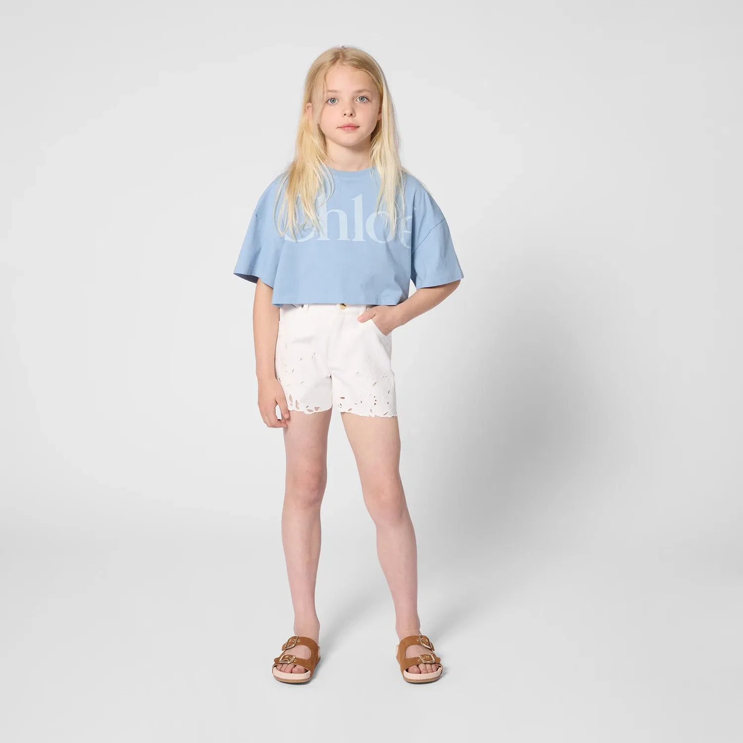 Футболка с короткими рукавами Chloe Kids, голубой — фото 4