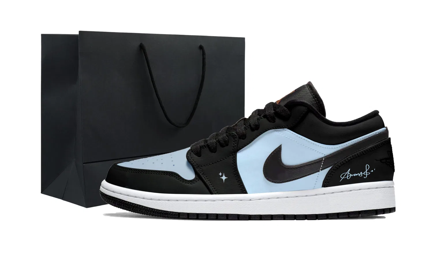 Кроссовки баскетбольные низкие Jordan Air 1 синие