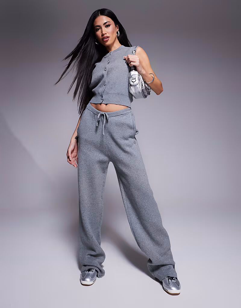 

Трикотажные брюки свободного кроя Couture Club Heather Grey (часть комплекта) The Couture Club