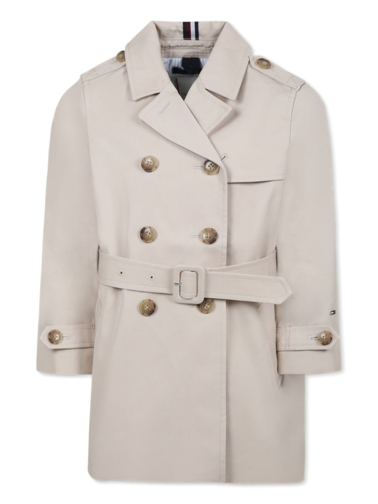 

Tommy Hilfiger Junior хлопковый тренчкот, нейтральный цвет