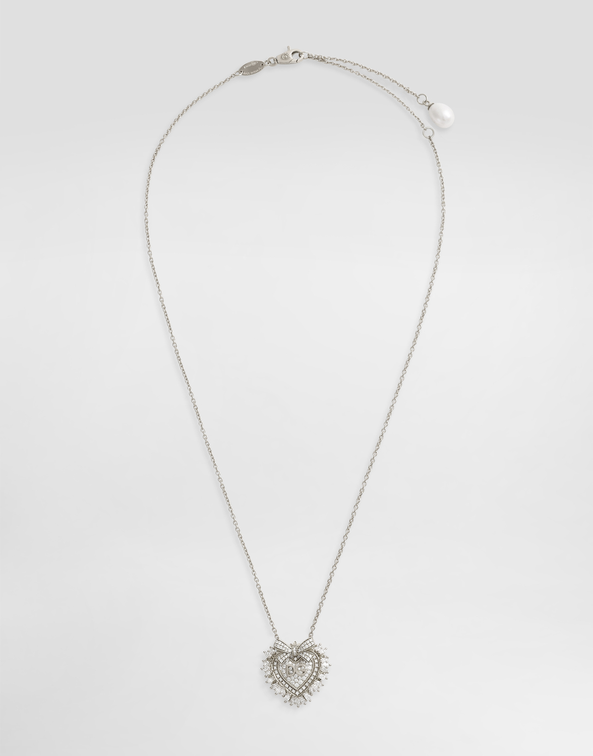 

Ожерелье devotion из белого золота 18 карат с бриллиантами Dolce & Gabbana, белый