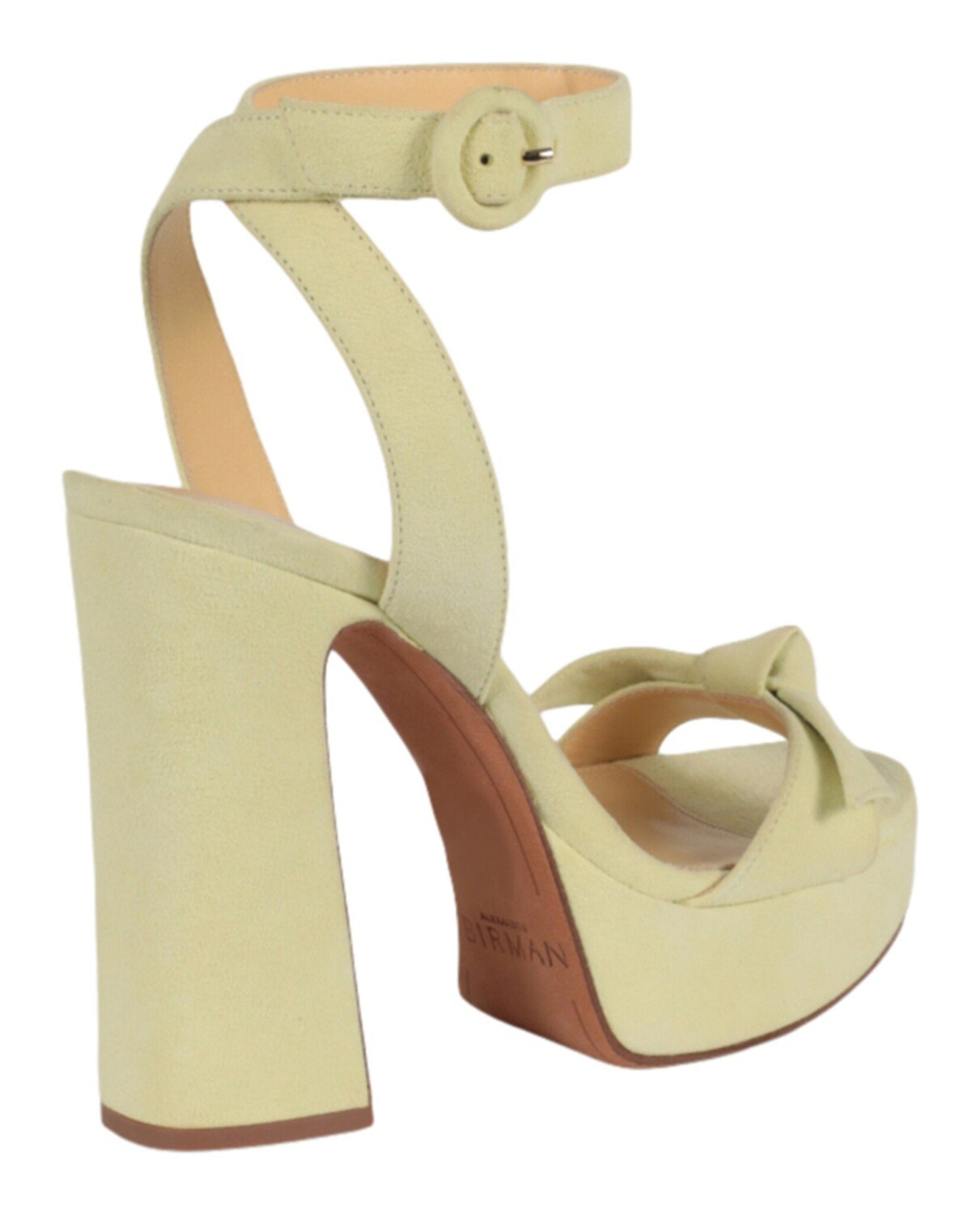 Босоножки Clarita Curve 120 на высоком каблуке Alexandre Birman, желтый — фото 2