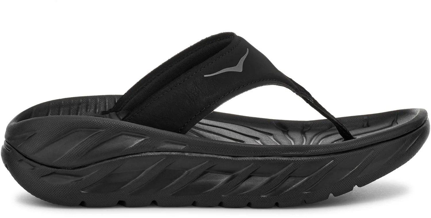 ORA Recovery Женские шлепанцы HOKA, Black/Dark Gull Gray