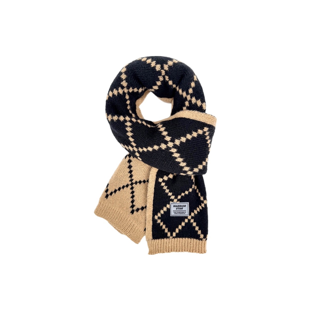 

Шарф из полиэстера вязаный для женщин WARRIOR, coffee