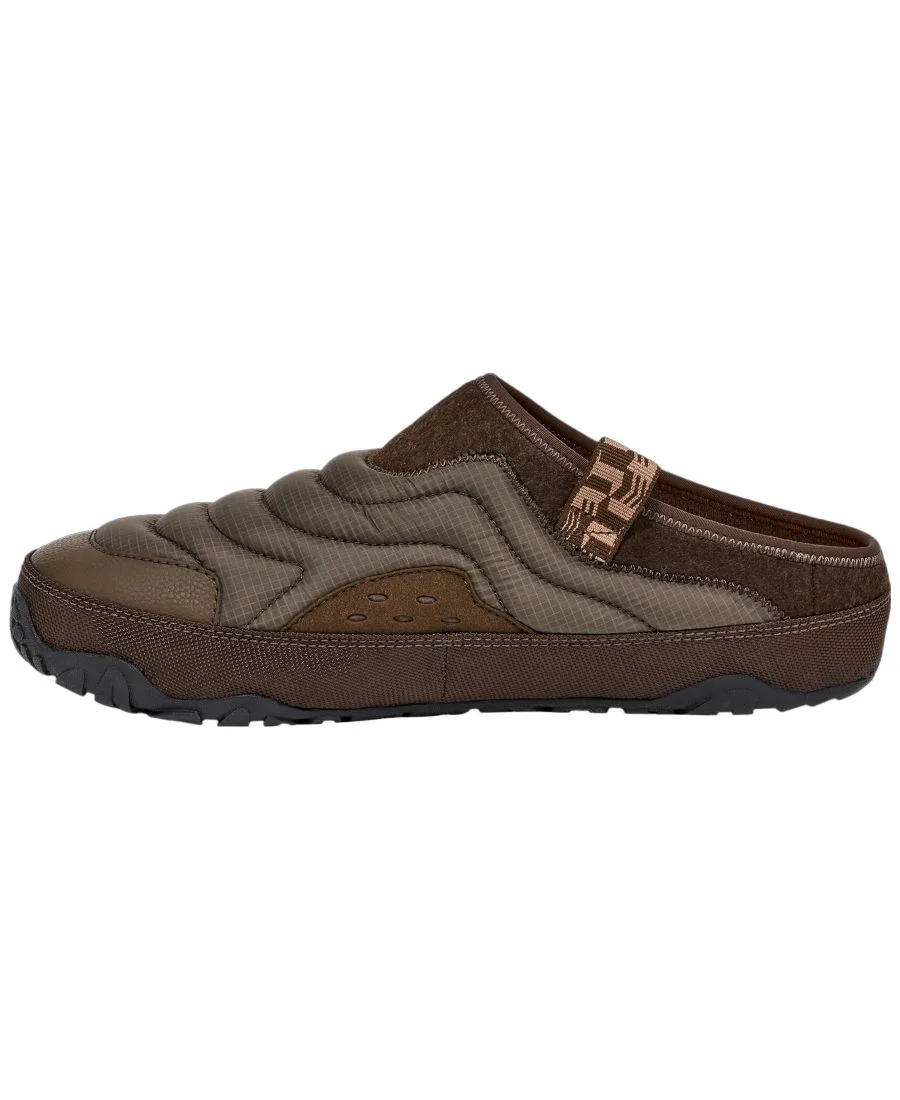 Мужские стеганые сабо ReEmber Terrain Teva, slate черный/choc коричневый — фото 4