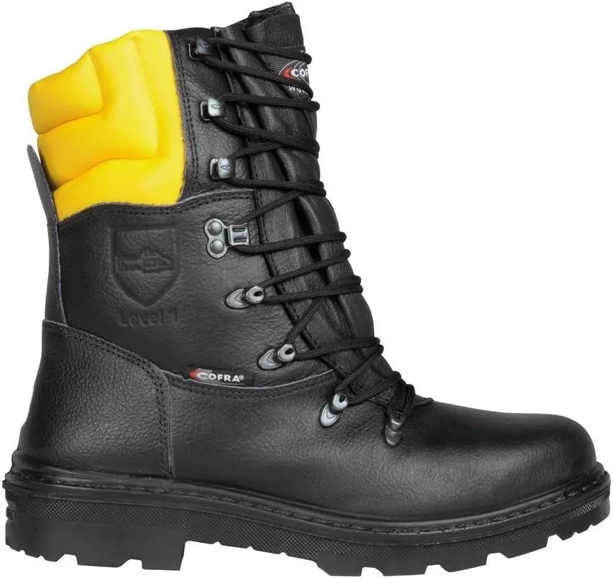 Защитные ботинки Cofra Cut Protection/Woodsman для охоты, черный