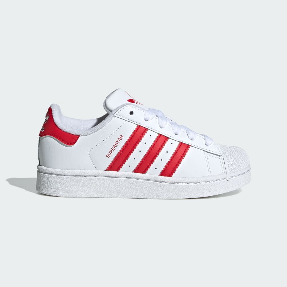 

Кроссовки Adidas Superstar II Shoes, цвет Cloud White/Better Scarlet/Cloud White