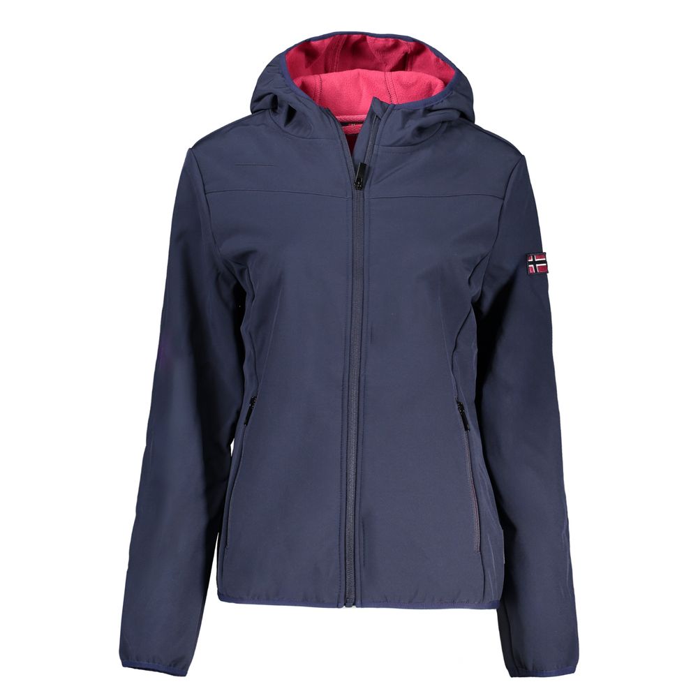 

Синяя женская куртка из полиэстера Geographical Norway