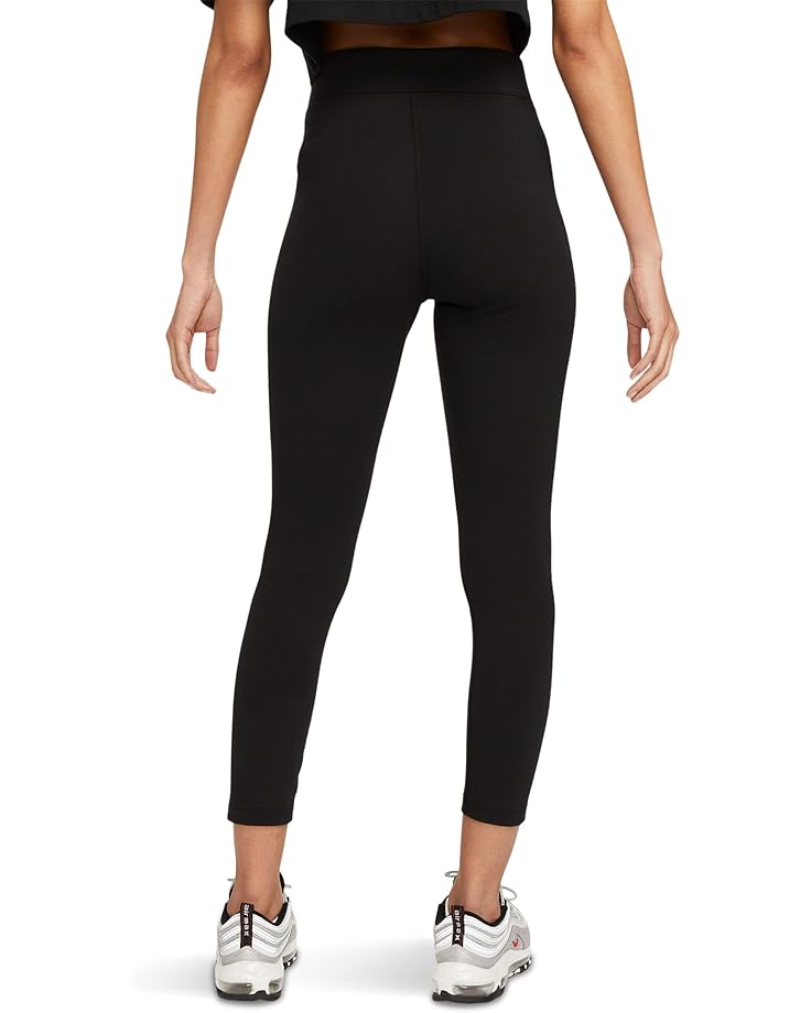 Брюки Nike Sportswear Classic High-rise 7/8 Labor Tights, цвет Black/Sail — фото 2