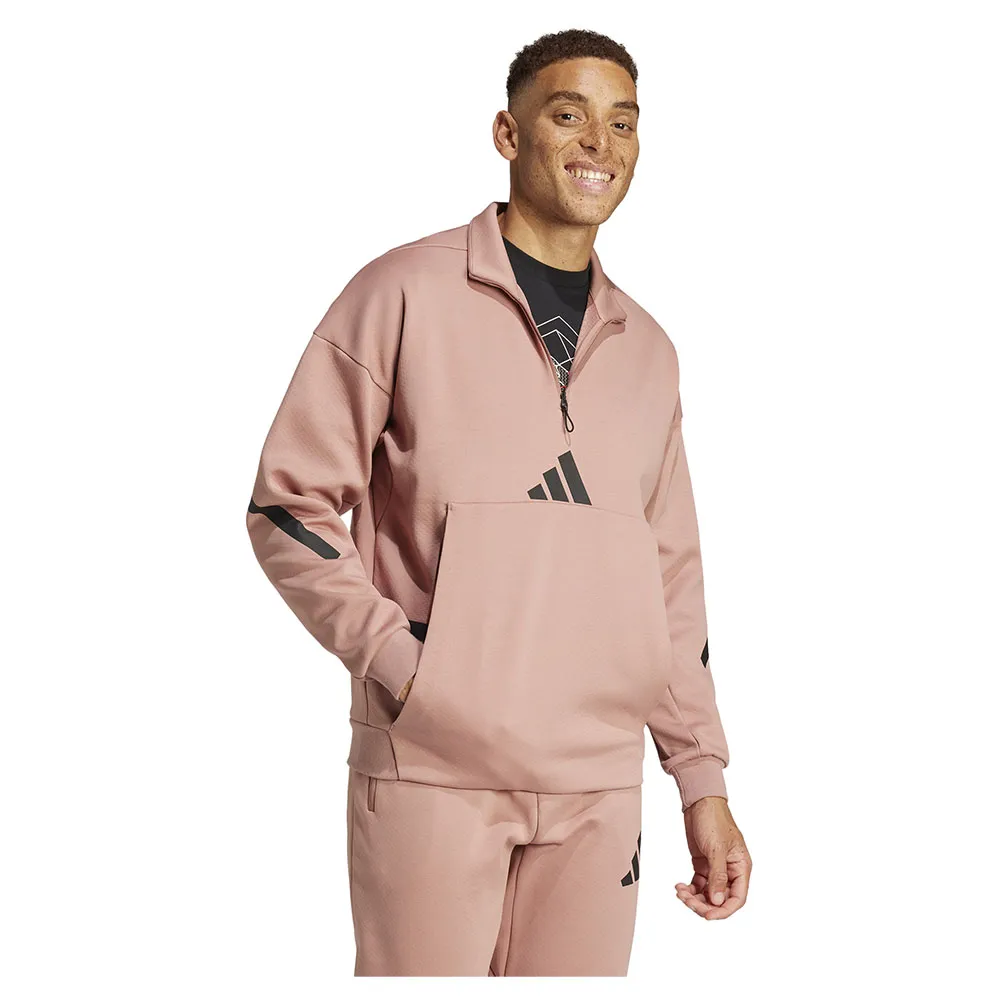 Толстовка adidas Z.N.E half zip, розовый — фото 4