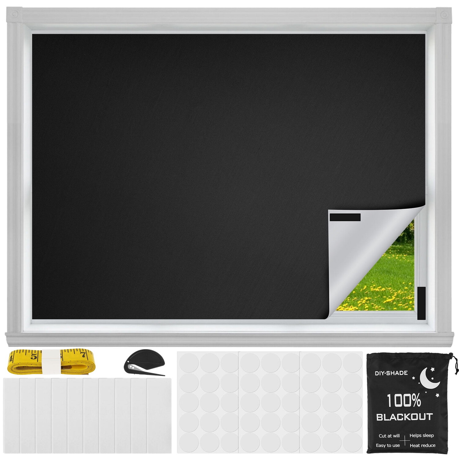 

Шторы затемняющие Jokapy Blackout Shades, черный