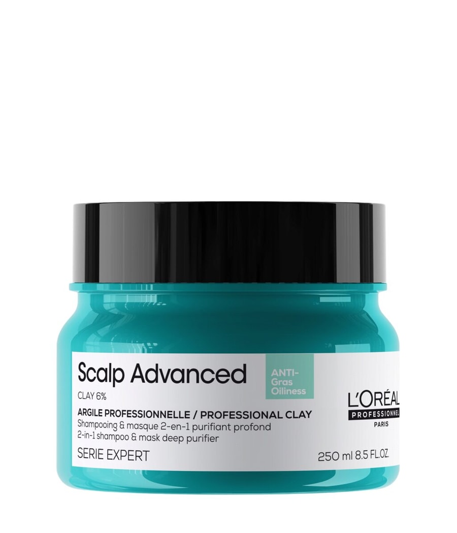

Маска для волос L'Oréal Professionnel Paris Serie Expert Scalp Advanced Anti-Oiliness 2in1 Deep Purifier Clay, 250 ml