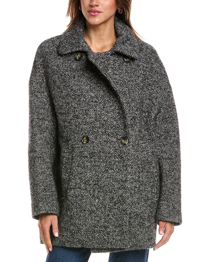 

Бренд ba&sh Пальто из шерстяной смеси Tolsom, серый