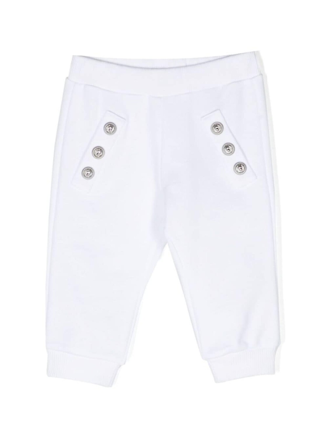 

Balmain Kids спортивные брюки с тиснеными пуговицами, белый